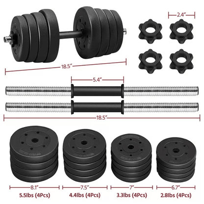 Adjustable Fitness Dumbbell Weight Set For Men Home Gym Strength  Toning 3