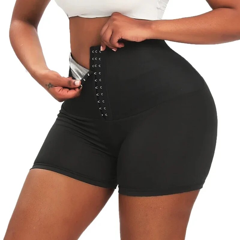 Thermal Sweat Slimming Shorts Waist Trainer Pants For Women  Hot Sauna Effect Body Shaping  Toning 2