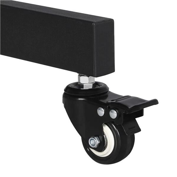 32 To 75in HeightAdjustable Mobile TV Stand  Rolling TV Cart With Lockable Wheels  Storage Shelves 8