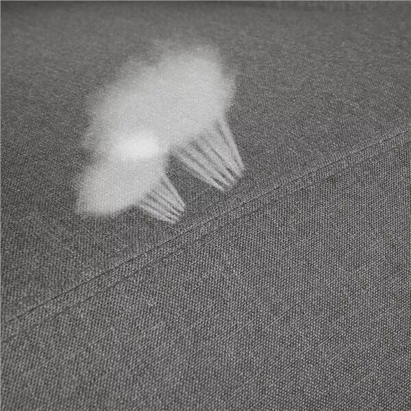 Modern Single Recliner Chair  Upholstered Sofa With Pocket Spring For Living Room Gray Linen Reclin 1