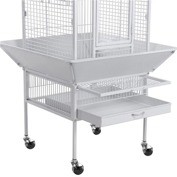 61 Large Bird Cage With Play Top Spacious Parrot Cage For Finch Cockatoo Budgie  Conure Includes St 7