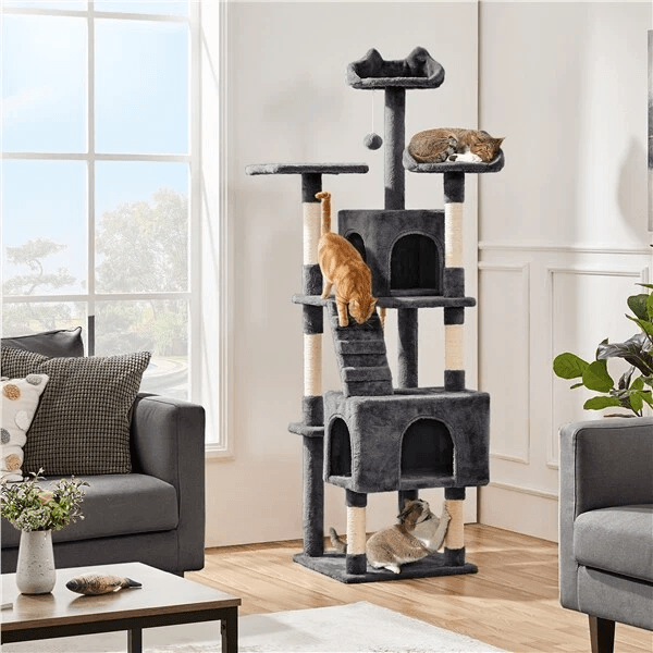 Cat Tree Tower Condo Activity Centre For Indoor Cats MultiLevel Scratching Post Kitten Playhouse  C 6