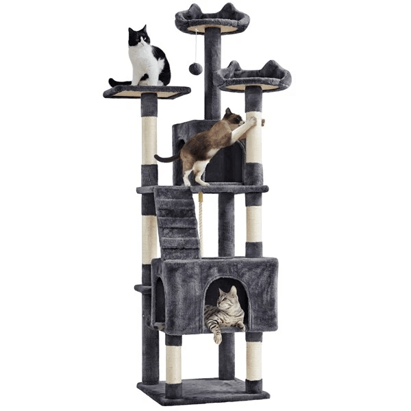 Cat Tree Tower Condo Activity Centre For Indoor Cats MultiLevel Scratching Post Kitten Playhouse  C 10