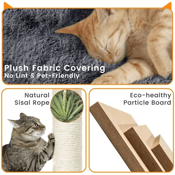 Cat Tree Tower Condo Activity Centre For Indoor Cats MultiLevel Scratching Post Kitten Playhouse  C 4