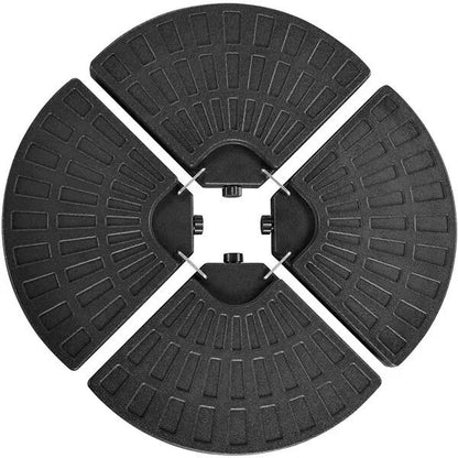 Heavy Duty 4pcs Umbrella Base  Water  Sand Filled Stand For Outdoor Garden Patio  Cantilever Offset 1