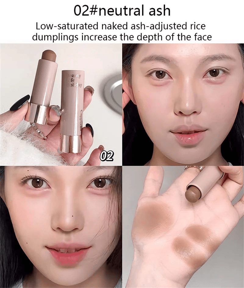 Waterproof Matte Contour Stick And Concealer For Face Highlight And Nose Shadow 2
