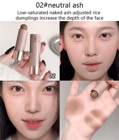 Waterproof Matte Contour Stick And Concealer For Face Highlight And Nose Shadow 2