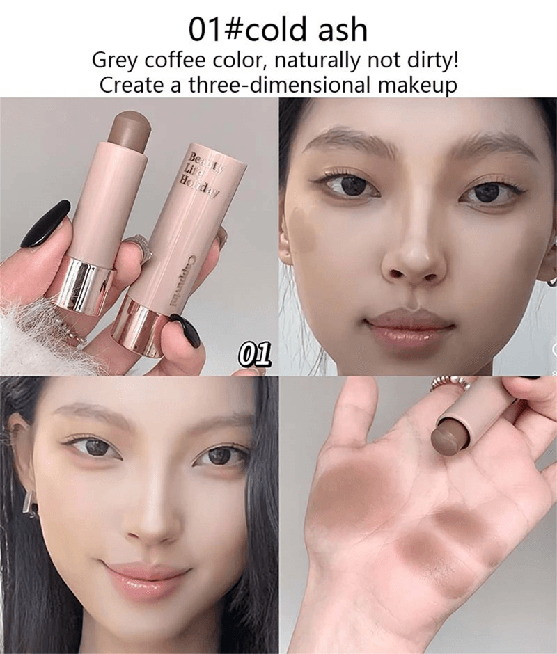 Waterproof Matte Contour Stick And Concealer For Face Highlight And Nose Shadow 1