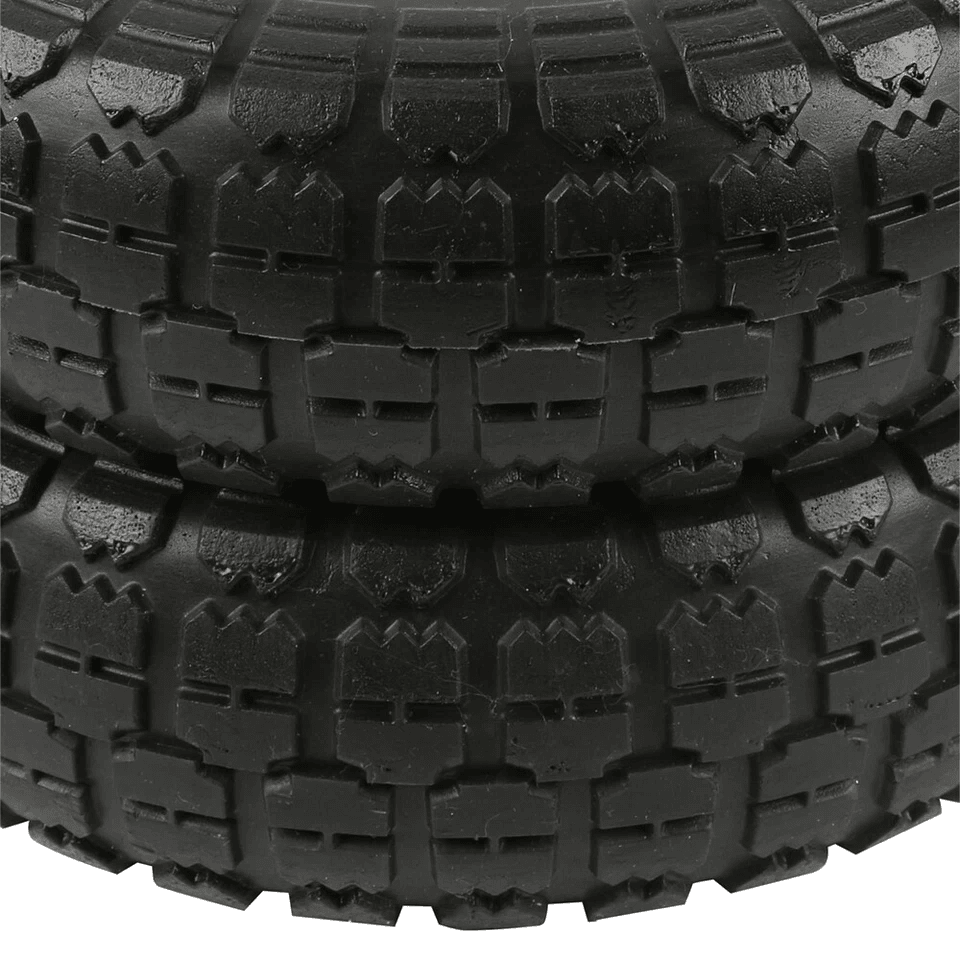Solid Flat Free Wheelbarrow Tires With Bearing Heavy Duty No Flat Replacement Set 2