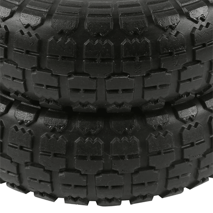 Solid Flat Free Wheelbarrow Tires With Bearing Heavy Duty No Flat Replacement Set 2