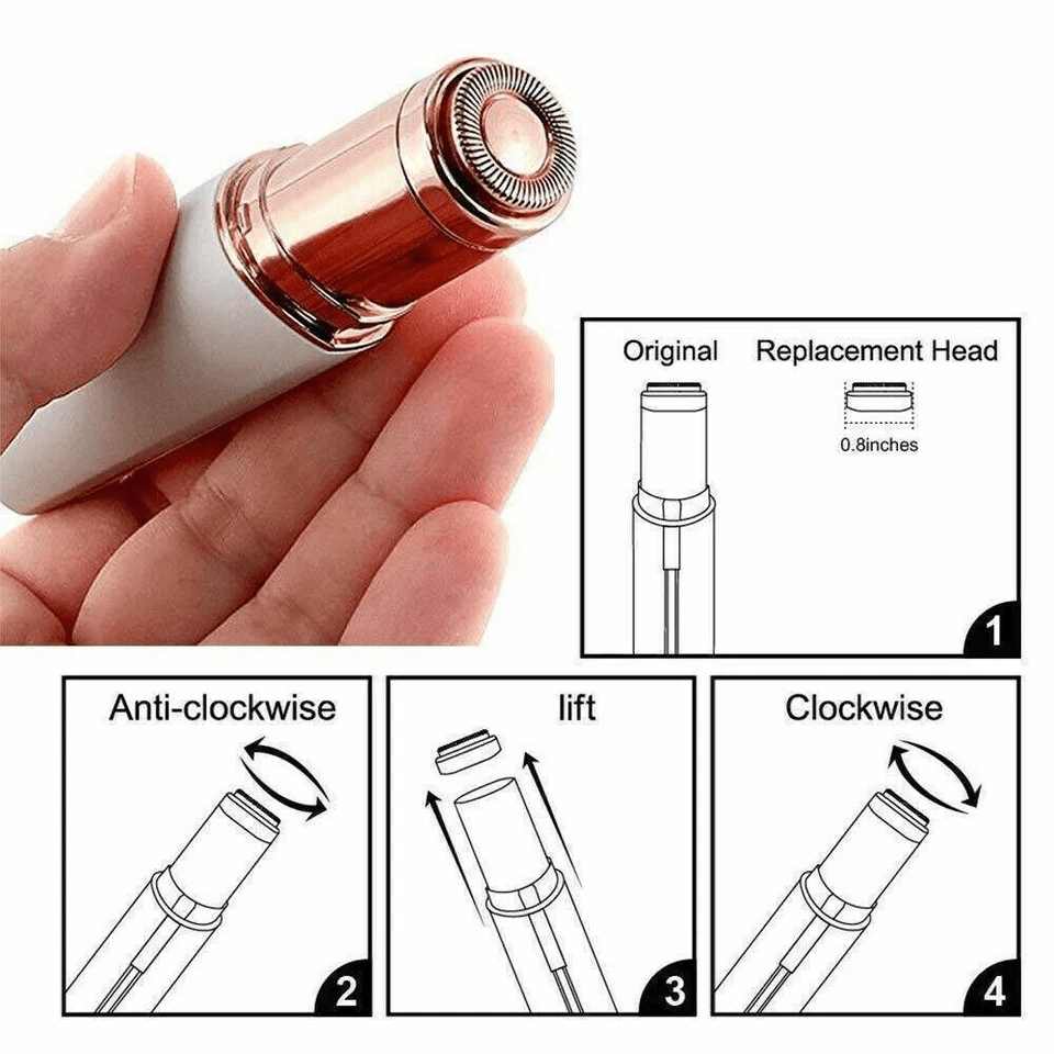 Flawless Hair Remover Replacement Heads Replacing Blades Cleaning Tool For Smooth Flawless Results 1