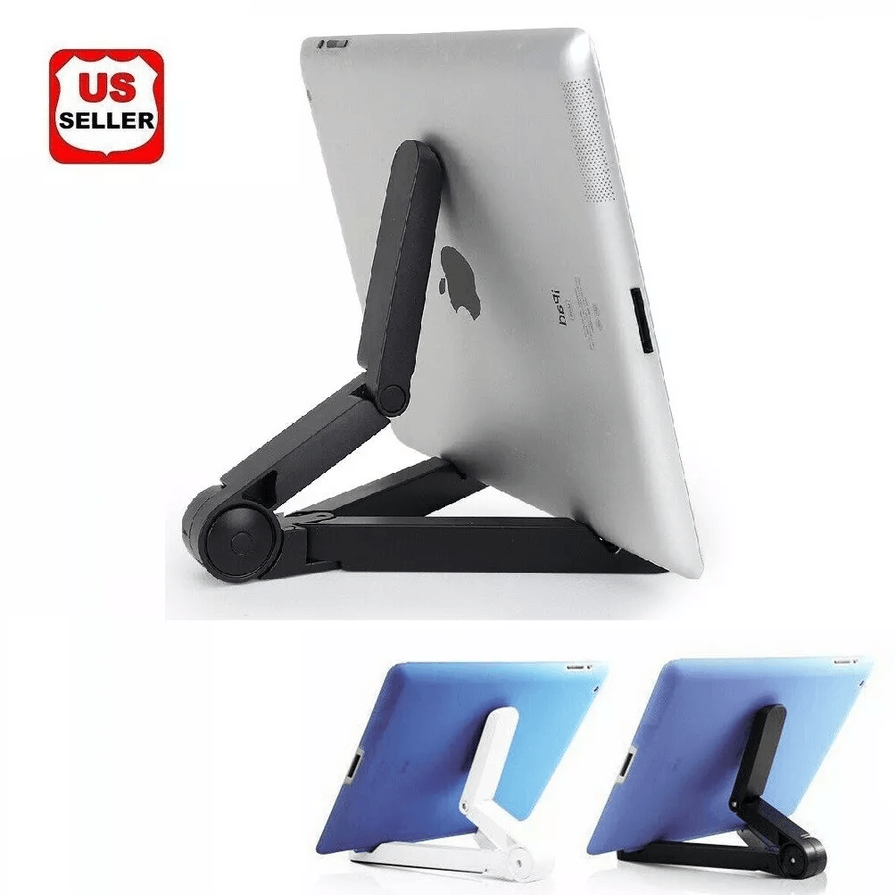 Adjustable Portable Desktop Holder Mount, Folding Tablet Stand with Anti Slip for iPad, Kindle & Devices