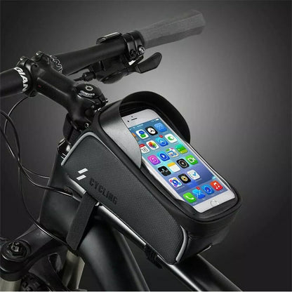 Waterproof Bicycle Phone Holder Bag  MTB Top Tube Frame Bag For Cycling With Sensitive Touch Screen 3