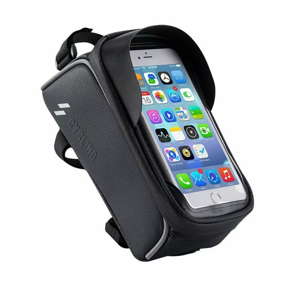 Waterproof Bicycle Phone Holder Bag  MTB Top Tube Frame Bag For Cycling With Sensitive Touch Screen 7