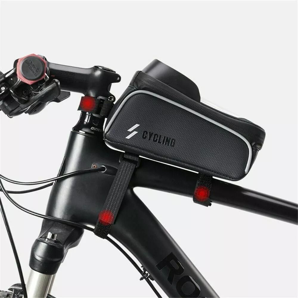 Waterproof Bicycle Phone Holder Bag  MTB Top Tube Frame Bag For Cycling With Sensitive Touch Screen 2