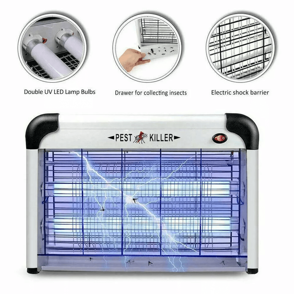 Electric Lamp Insect Killer Mosquito Zapper Bug Pest Fly Trap Light For Indoor  Lawn Use 1