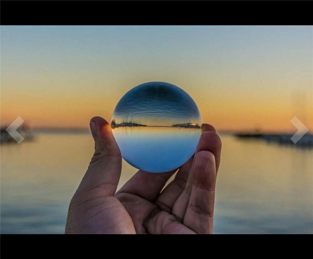 60mm Photography Crystal Ball Clear Lensball Sphere for Creative Photo Props & Decoration