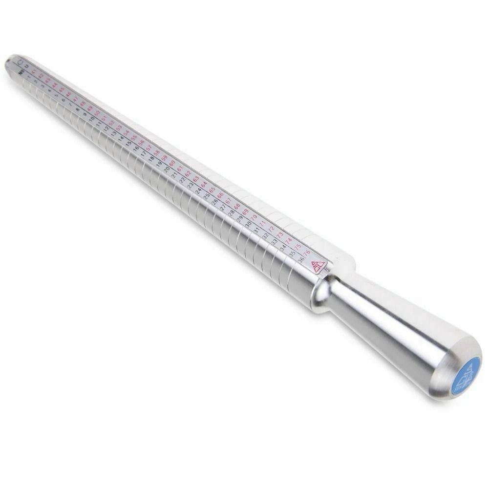 Metal Ring Sizer Gauge Mandrel Precision Finger Sizing Measure Stick For Jewelers 2