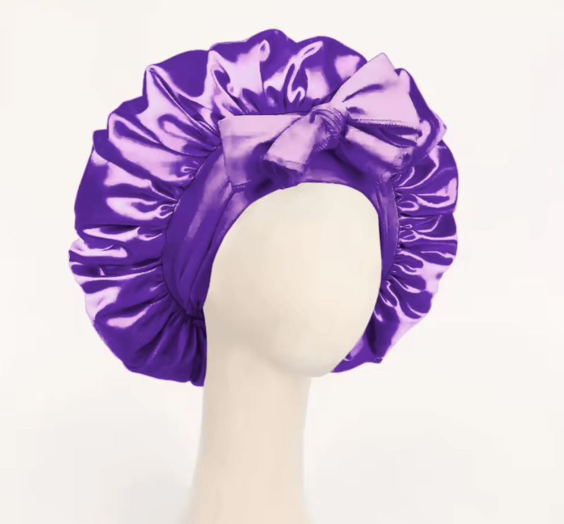 Adjustable Satin Bonnet For Sleeping With Tie Band  Soft Hair Protection For Women And Men 9