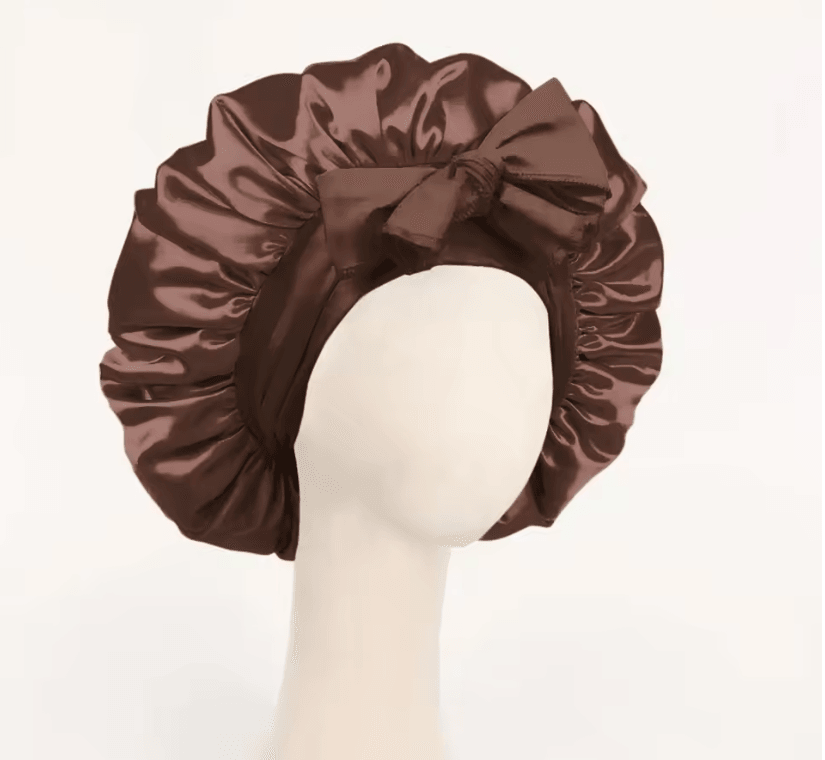 Adjustable Satin Bonnet For Sleeping With Tie Band  Soft Hair Protection For Women And Men 1