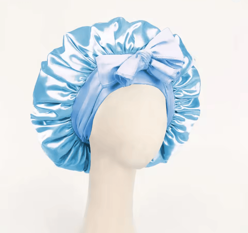 Adjustable Satin Bonnet For Sleeping With Tie Band  Soft Hair Protection For Women And Men 3
