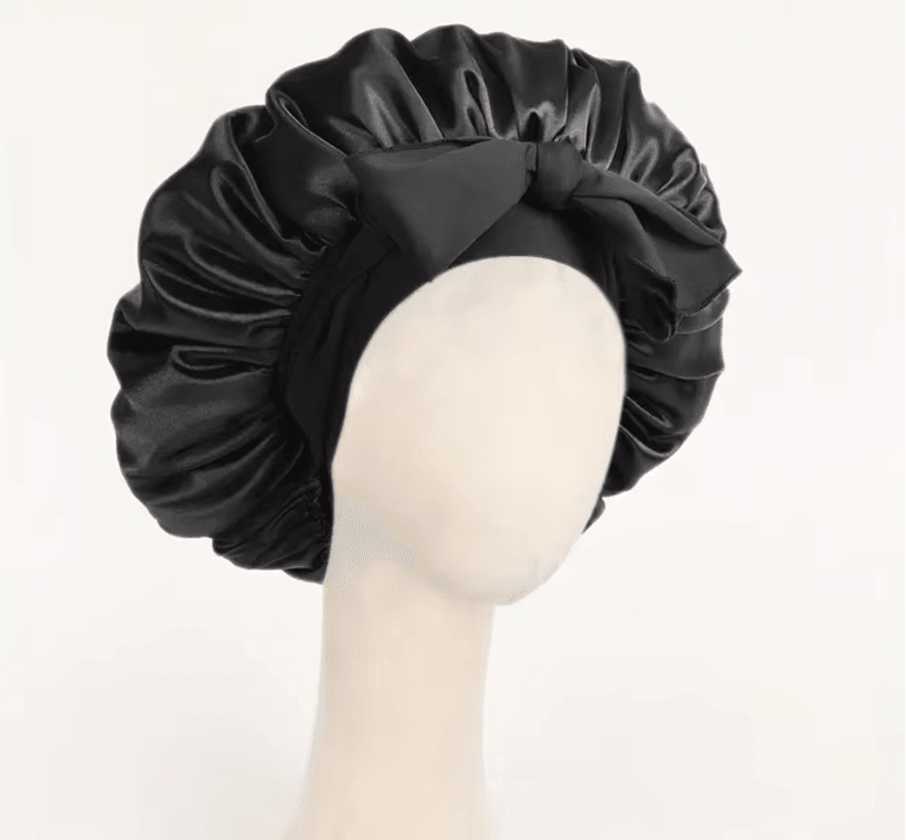 Adjustable Satin Bonnet For Sleeping With Tie Band  Soft Hair Protection For Women And Men 14