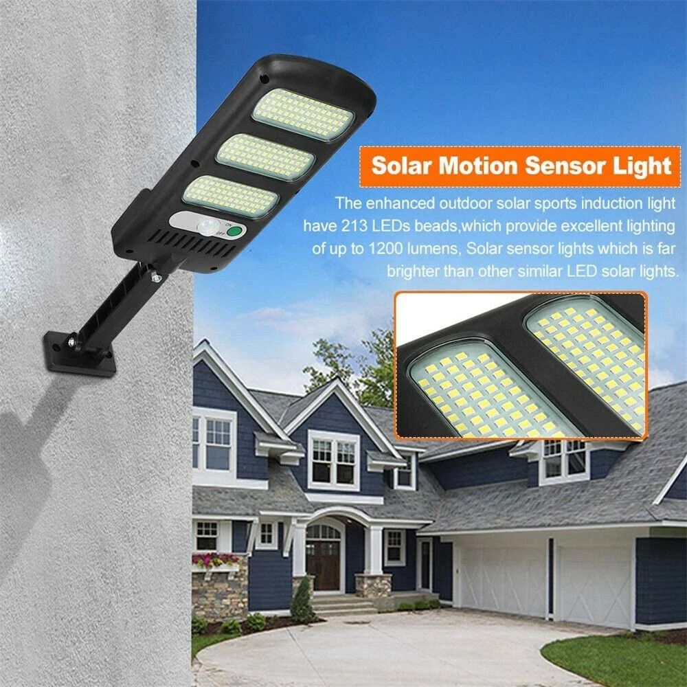 600W LED Solar Lights With PIR Motion Sensor Waterproof Outdoor Wall Lamp For Garden Yard  Patio 12 3