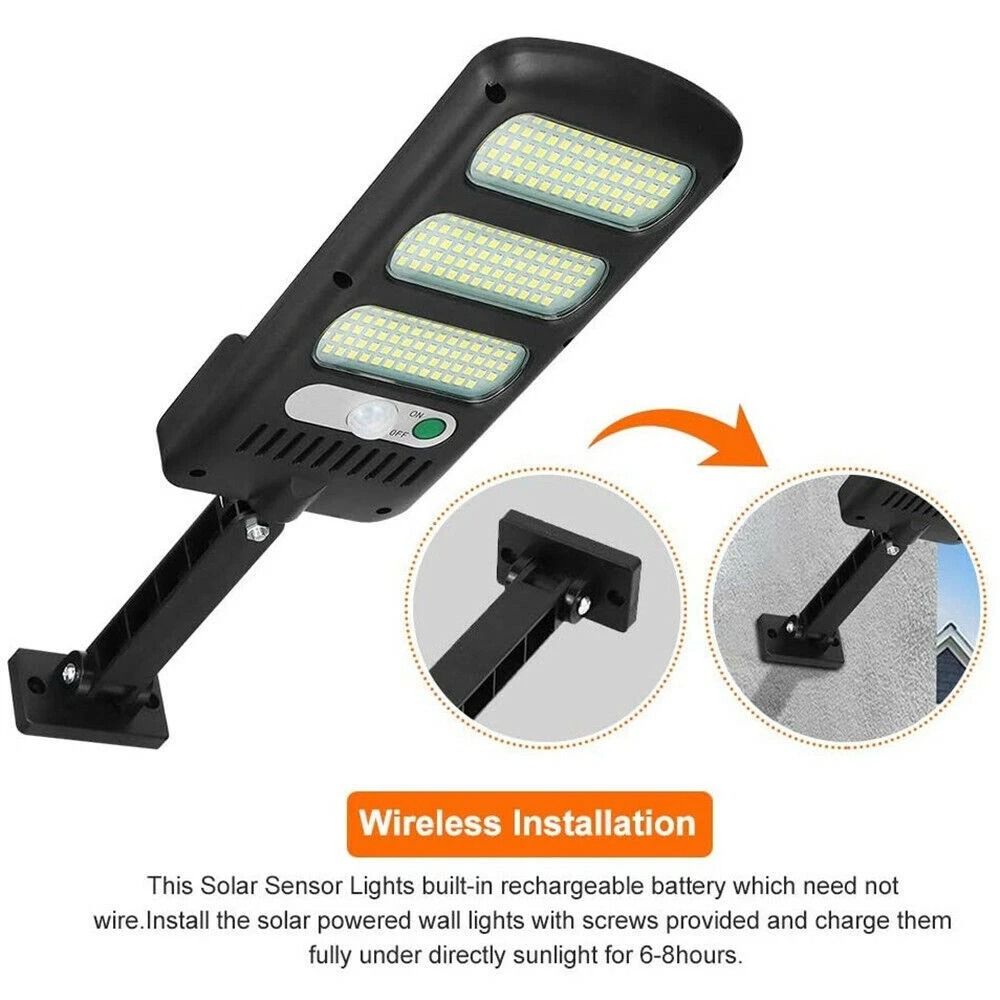 600W LED Solar Lights With PIR Motion Sensor Waterproof Outdoor Wall Lamp For Garden Yard  Patio 12 6