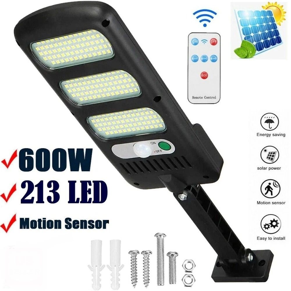 600W LED Solar Lights With PIR Motion Sensor Waterproof Outdoor Wall Lamp For Garden Yard  Patio 12 1