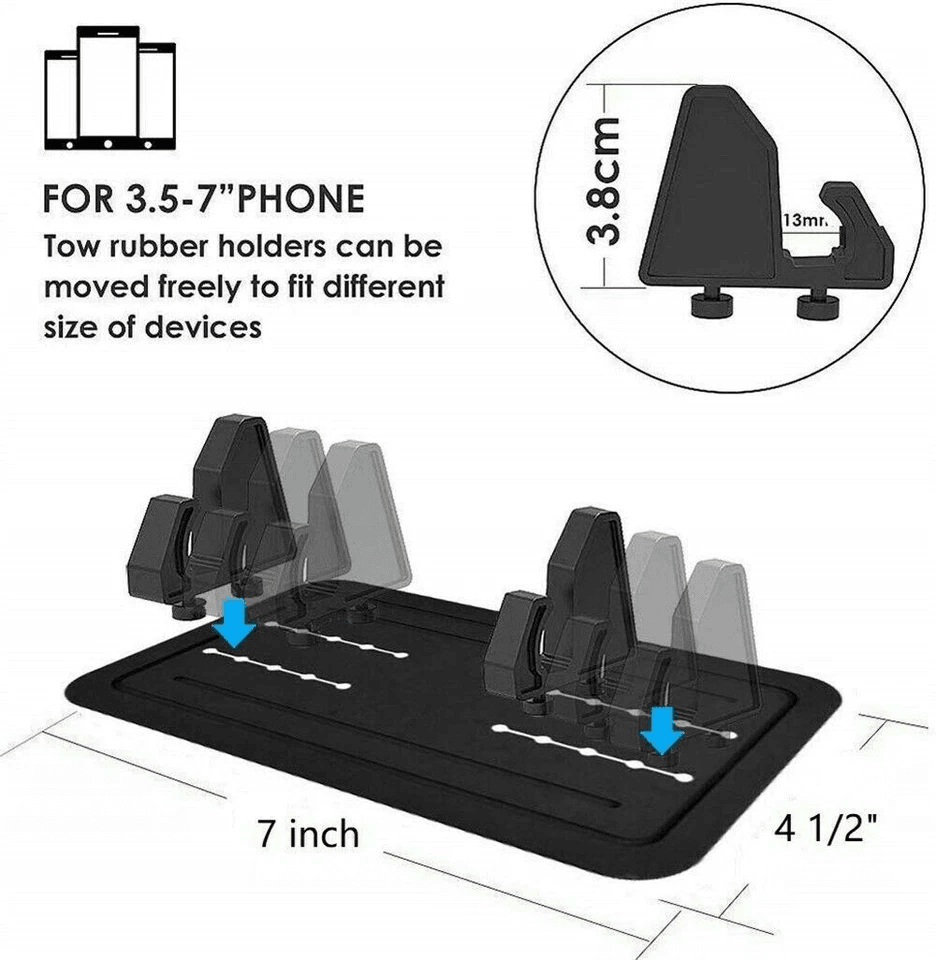 Universal Car Dashboard Anti Slip Mat  Mount Holder Stand Non Toxic Rubber Phone GPS Pad For Smartp 2