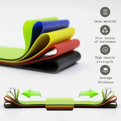 5Pack Resistance Bands Loop Set Workout CrossFit Yoga  Booty Band For Home Fitness 5