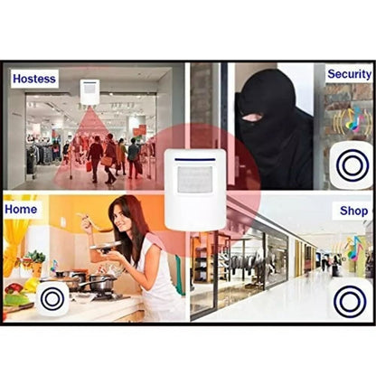 Wireless Motion Sensor Alarm Door Chime 500ft Range Entry Alert With Plugin Receiver Gate Detector  5