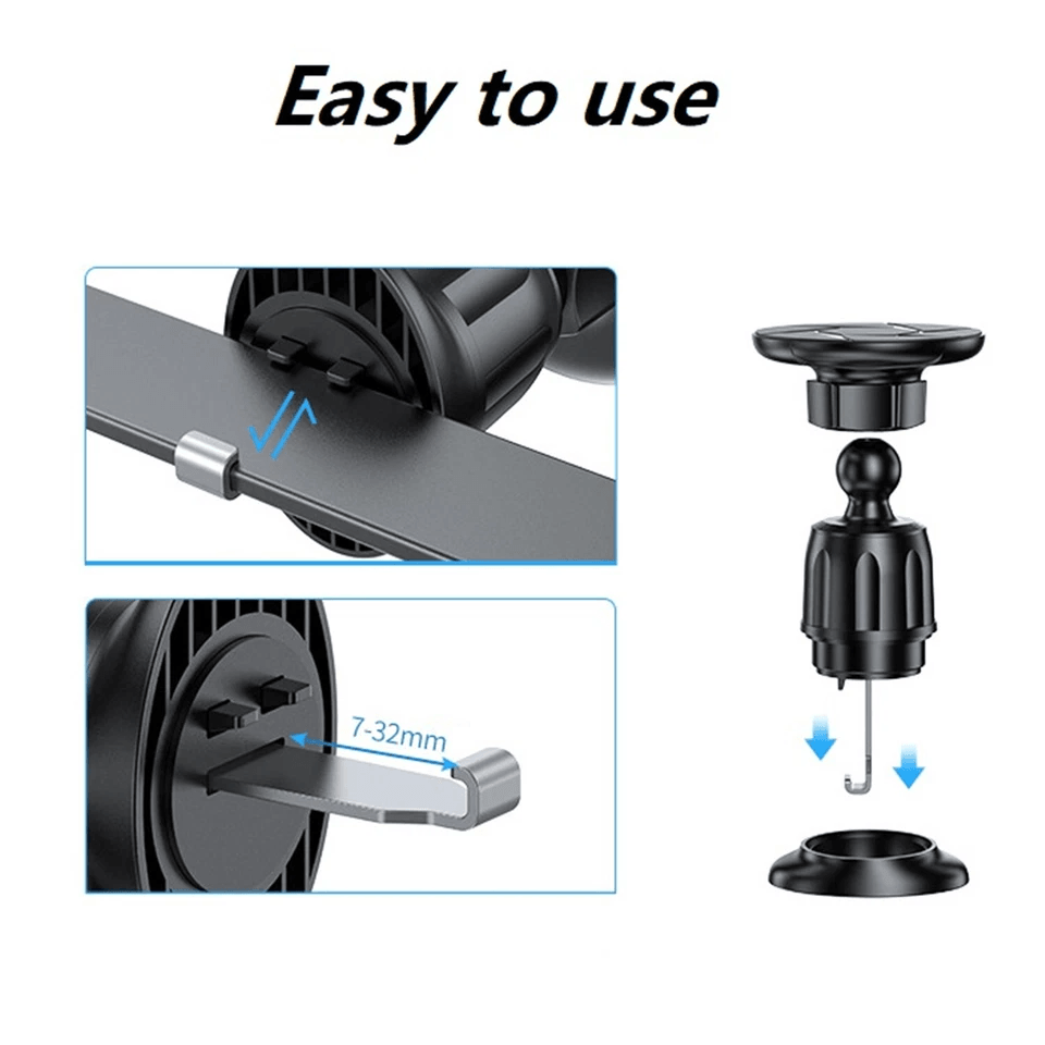MagSafe Magnetic Vent Phone Holder Strong Metal Mount For IPhone  Android 4