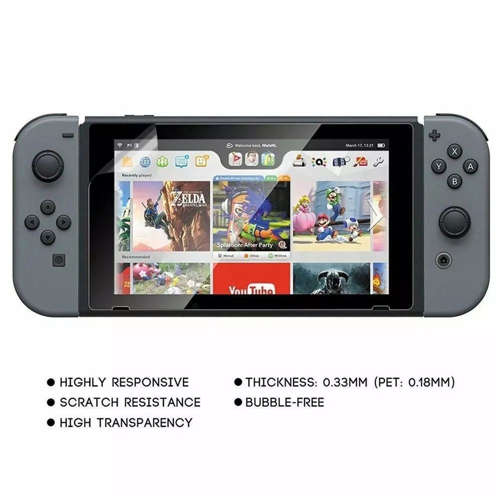 Nintendo Switch Accessories Bundle Case Bag Shell Cover Charging Cable  Screen Protector 6