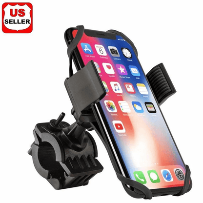 Universal Bike Motorcycle Handlebar Phone Mount Holder for Cell Phone GPS, Anti Vibration Clamp for iIphone & Android