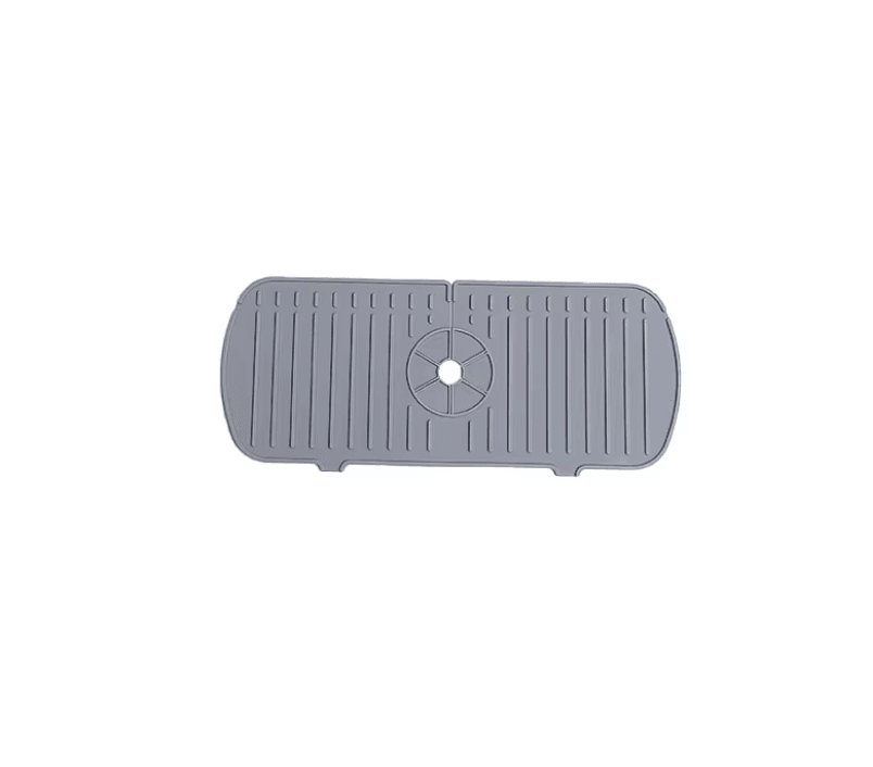 Silicone Sink Splash Guard And Faucet Drip Catcher  Flexible Tap Mat For Kitchens And Bathrooms 1
