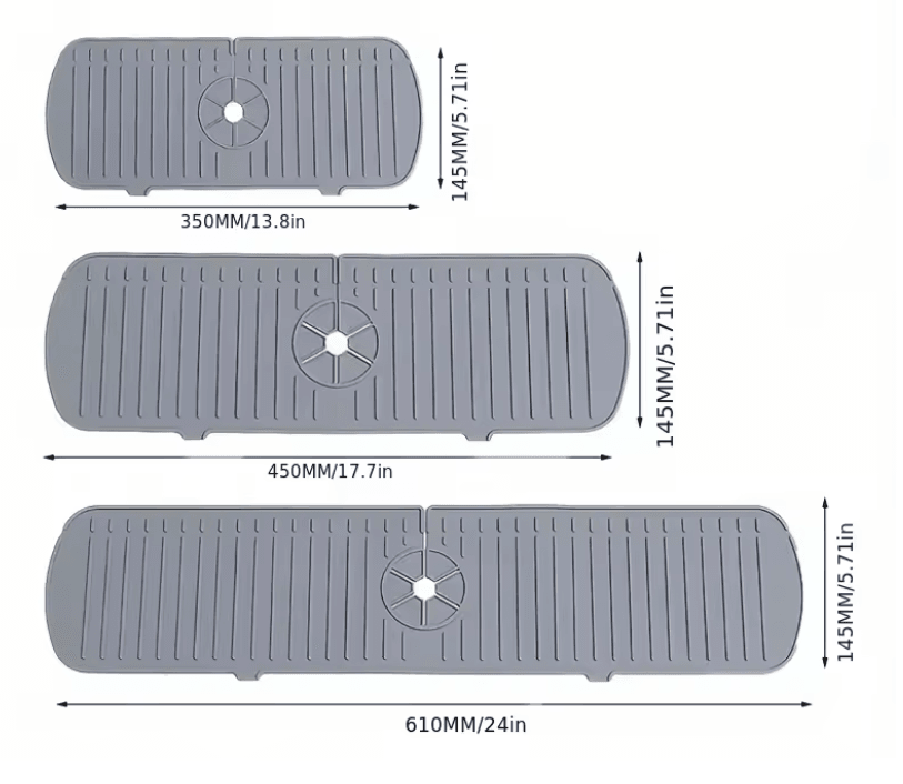 Silicone Sink Splash Guard And Faucet Drip Catcher  Flexible Tap Mat For Kitchens And Bathrooms 10