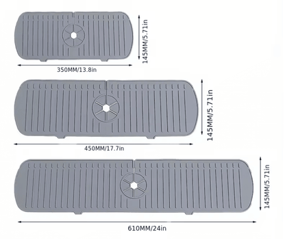 Silicone Sink Splash Guard And Faucet Drip Catcher  Flexible Tap Mat For Kitchens And Bathrooms 10