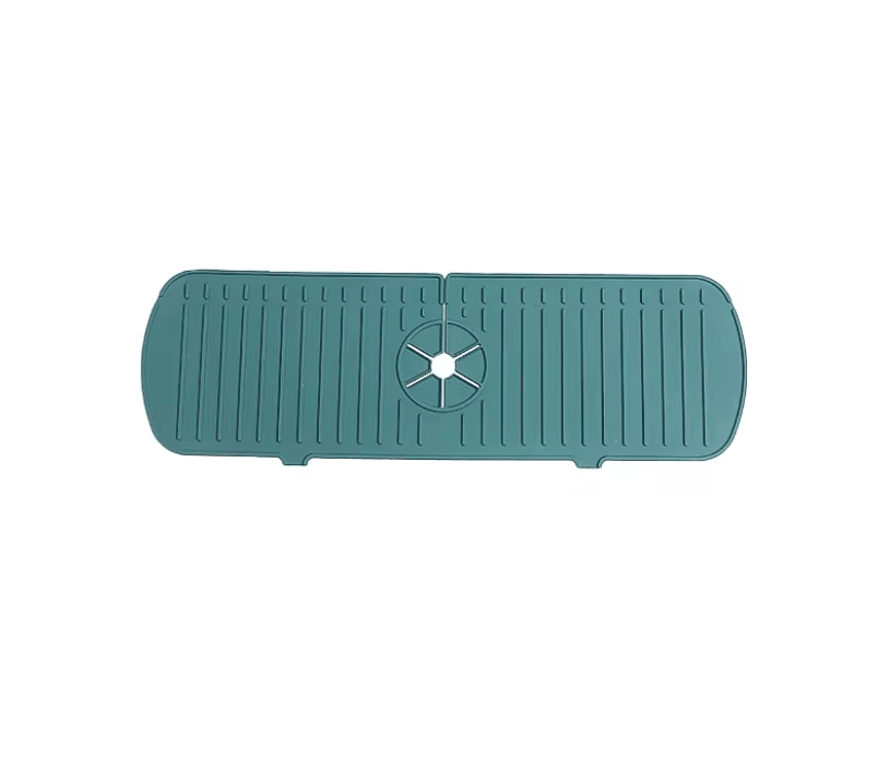 Silicone Sink Splash Guard And Faucet Drip Catcher  Flexible Tap Mat For Kitchens And Bathrooms 6