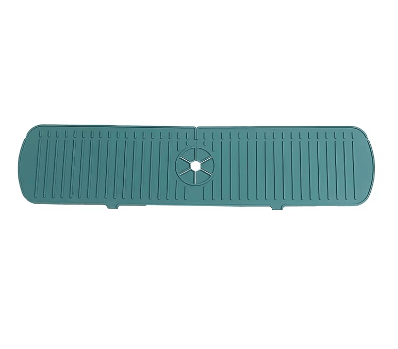 Silicone Sink Splash Guard And Faucet Drip Catcher  Flexible Tap Mat For Kitchens And Bathrooms 9