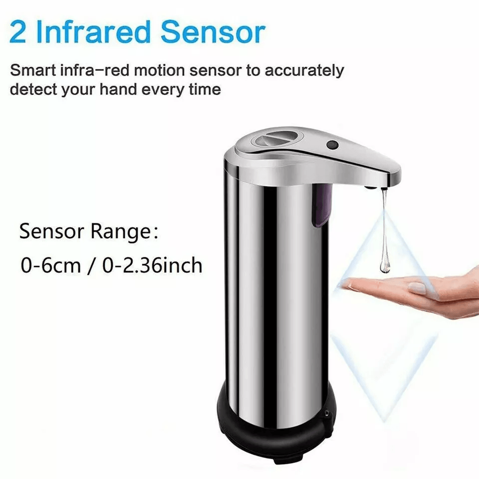 Stainless Auto Handsfree Sensor Touchless Soap Dispenser For Kitchen  Bathroom Automatic Liquid Soa 4