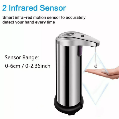Stainless Auto Handsfree Sensor Touchless Soap Dispenser For Kitchen  Bathroom Automatic Liquid Soa 4