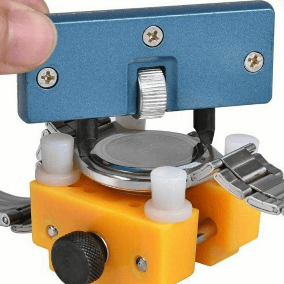 Adjustable Rectangle Watch Case Opener Wrench Durable Back Cover Repair Tool Kit 1