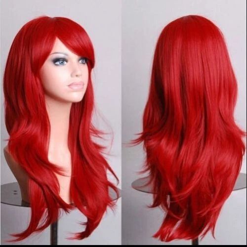 Long Curly Fashion Wig 70cm  Wavy Anime Cosplay Costume Party Hair For Women  Girls 4