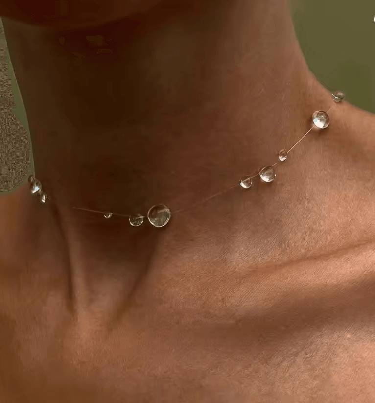Handmade Crystal Necklace and Earrings Set – Elegant Wedding Jewelry for Women and Girls