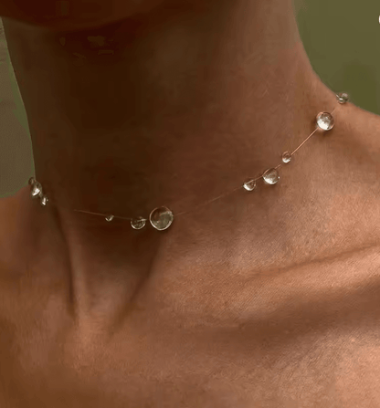 Handmade Crystal Necklace and Earrings Set – Elegant Wedding Jewelry for Women and Girls