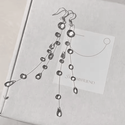 Handmade Crystal Necklace And Earrings Set  Elegant Wedding Jewelry For Women And Girls 2