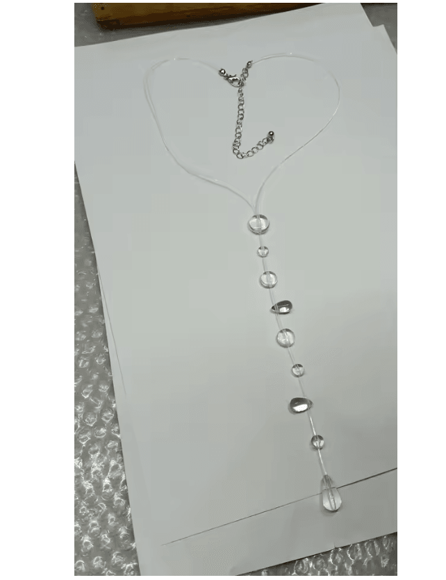 Handmade Crystal Necklace And Earrings Set  Elegant Wedding Jewelry For Women And Girls 5