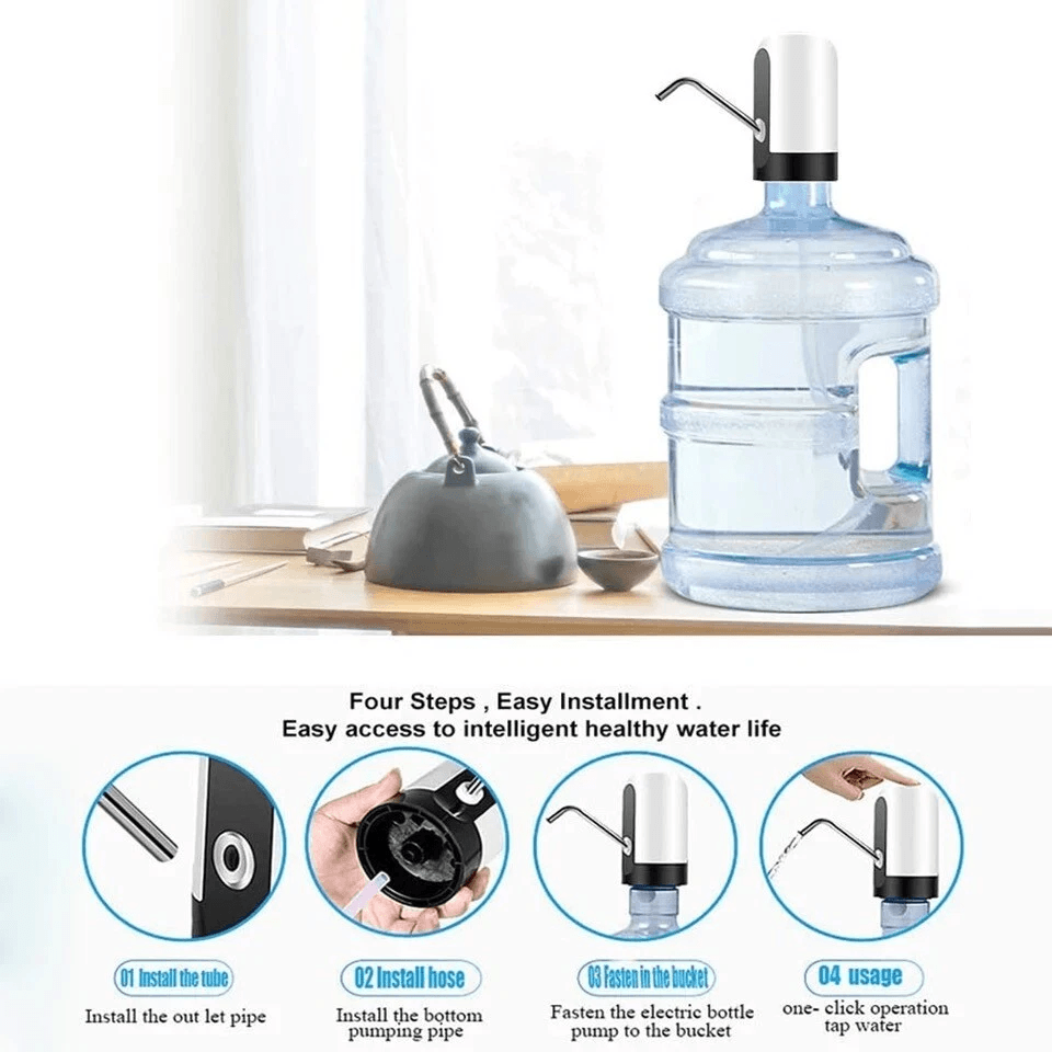 Universal Water Bottle Pump USB Electric Automatic Dispenser With One Touch Switch 1