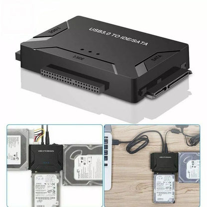 USB 30 To IDE  SATA Converter  External Hard Drive Adapter Kit For 2535 HDDSSD With 5Gbps Transfer 1
